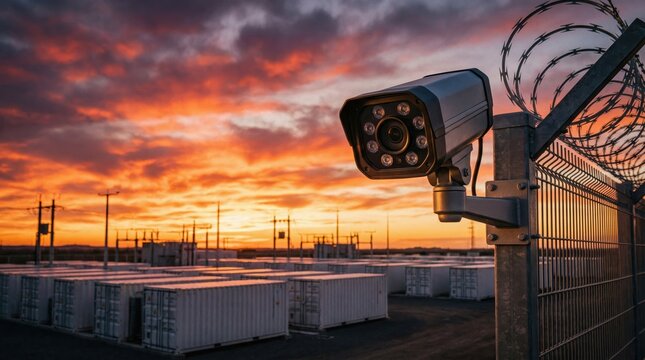 Industrial Security Camera and Perimeter Surveillance System for Critical Energy Infrastructure Site