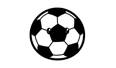 Fototapeta premium Cute hand drawn soccer ball doodle cartoon sticker vector illustration isolated on transparent background