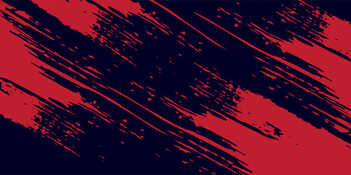 red vector layout with flat lines on backround blue. Decorative shining illustration with lines on abstract template.