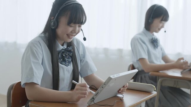 授業を受ける学生