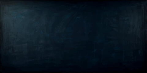 Vintage dark blue chalk board texture with rough distressed wall pattern and blank education background © Siratul Nababi Turfa