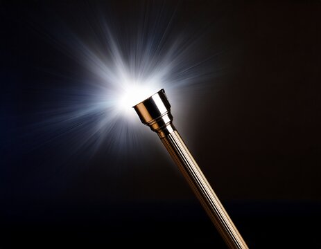 torchlight shining in the dark