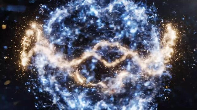 Abstract AI mind visualized as luminous neural network sphere animation