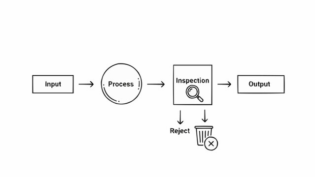 Flowchart Process Diagram Inspection Output.