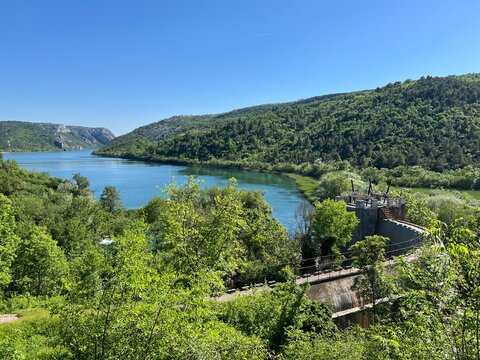 Small hydropower plant Roski slap or Roski Slap Hydroelectric Power Plant (Krka National Park, Croatia) - Mala hidroelektrana Ro&scaron;ki slap ili MHE Ro&scaron;ki slap (Nacionalni park Krka, Hrvatska)
