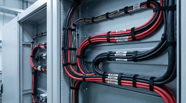 Professional Internal Cable Management and Organized Wiring in Industrial Energy Storage Rack