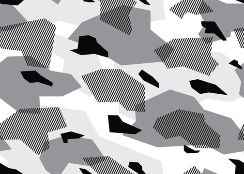 Gray modern camouflage seamless pattern. vector background illustration for web, banner, backdrop or surface design use