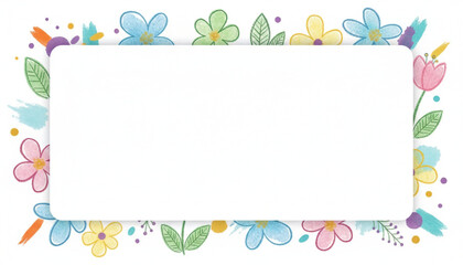 Children Drawing Floral Abstract Background for Corporate Presentation Title Slides with presentation background, children drawing, abstract background