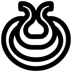 Fototapeta premium Black and white vector illustration of an abstract spiral swirl circle symbol design