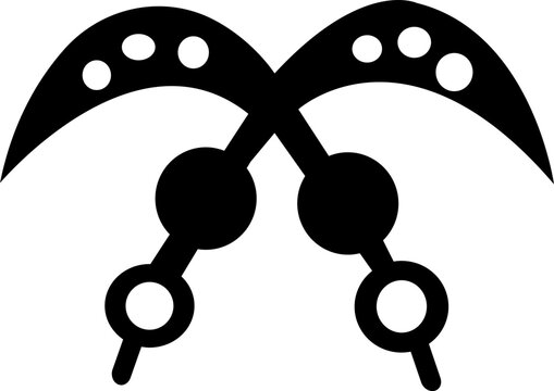 An image of adinkra symbols. Set of Akan and adinkra -west African- symbols vector, isolated on transparent background.