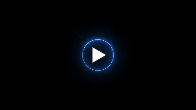 Play Button Icon for music, sound, and playback interface. Play Button Icon ideal for apps, streaming apps, and media projects. Video streaming, media player, or app UI concept.
