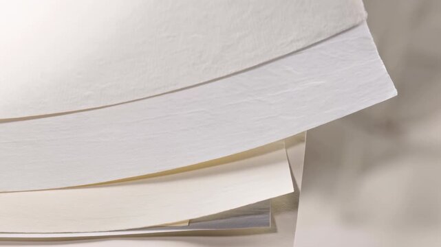 Visual Portrayal Highlighting Intricacies Of Fine Art Paper With Textured Surface And Delicate Edges