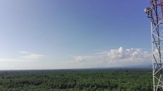 signal transmitter tower during the day