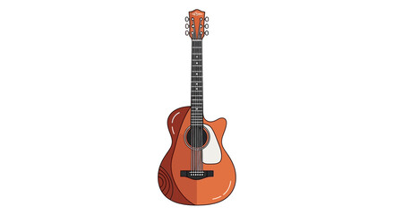 Obraz premium Acoustic Guitar Musical Instrument.