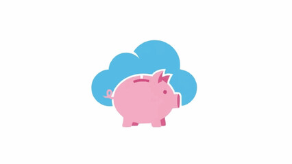 Pink Pig Saving Money Concept. © Sarti Nilawati