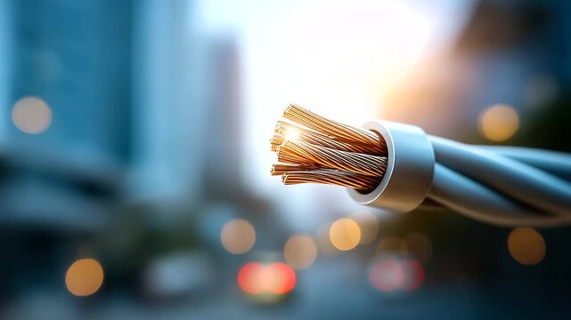 Electrical wiring phase neutral earth setup heavily defocused background power system configuration residential electrical infrastructure home wiring installation visualization