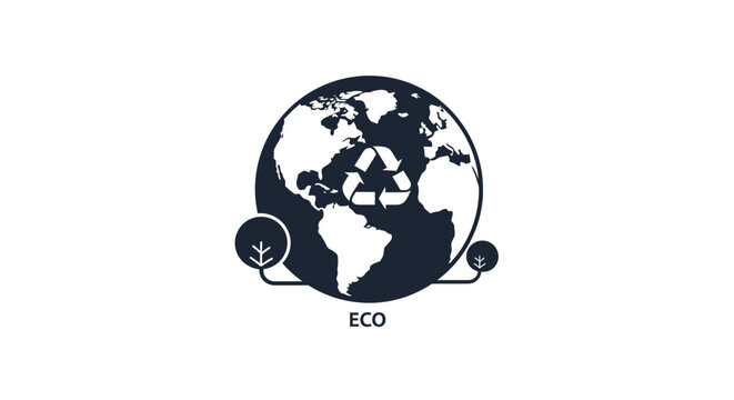 Eco Friendly Earth Globe Illustration Design.
