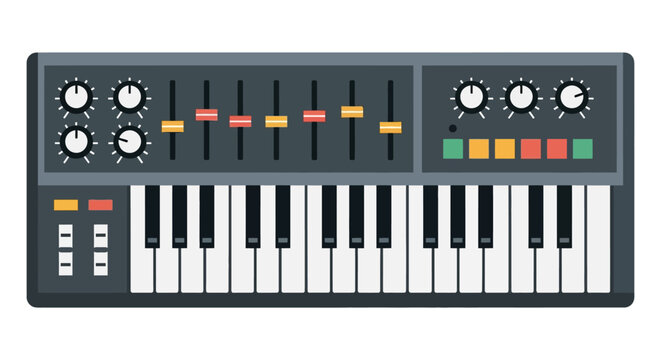 Electronic Keyboard Synthesizer Music Instrument.