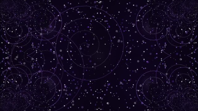 Abstract Cosmic Spiral Motion Background with Floating Particles