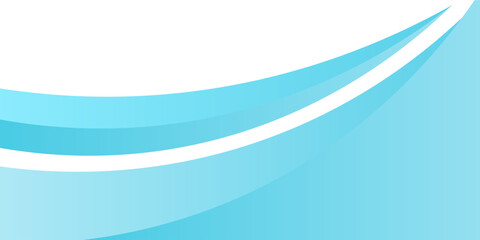 Abstract Blue Wave Background with Modern Soft Gradient Curves for Corporate Business Presentation, Web Header, and Minimalist Graphic Design.