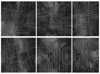 Abstract image for printing. Picture for modern interiors. The picture is painted by hand on a tablet. © neurostructure