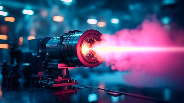 Laser technology in a high-tech laboratory setting
