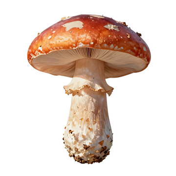 Striking fly agaric mushroom showcasing its vibrant colors and unique features