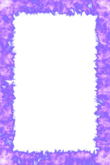 Purple Fire Flame Border Frame