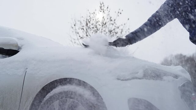 Snow Remowal - Winter Driving Hacks: How to Properly Clear Snow from Your Car - use ice scraper
