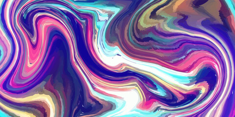 Obraz premium Hand Painted Background With Mixed Liquid Blue, Yellow And Red Paints. Abstract Fluid Acrylic Painting. Marbled Colorful Abstract Background. Liquid Marble Pattern.