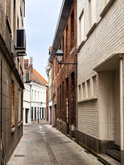 Fototapeta premium Street view of Kortrijk, Belgium