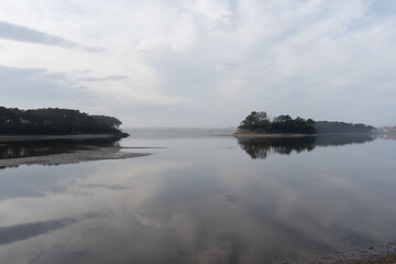 Île de Port d'Albret sous ciel couvert – Côte Atlantique © DAUZATS