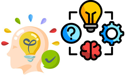 Problem solving and creative thinking innovation © Isoplus