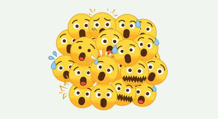 Cute orange and yellow flower vector illustration with cartoon ladybug and decorative nature design © Anisa