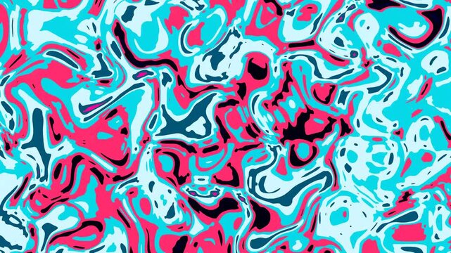 Abstract colorful fluid pattern with red and blue swirls
