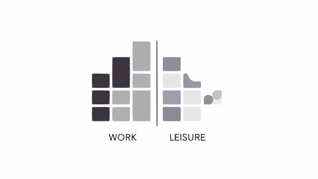 Work and Leisure Time Comparison Graph.
