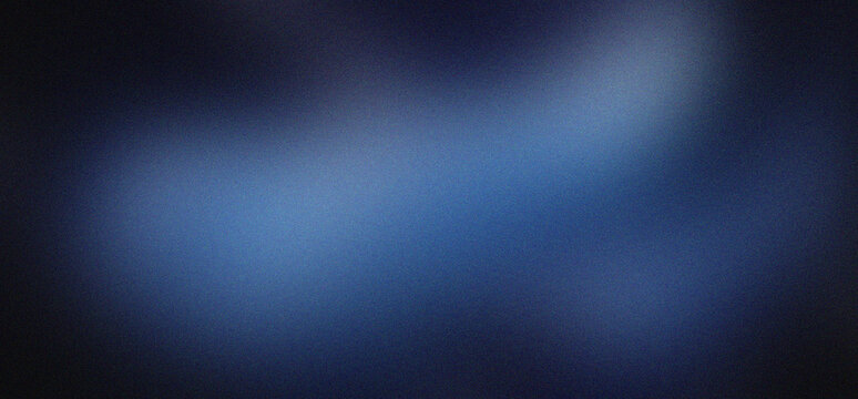 Abstract dark blue gradient background with subtle light flares and soft bokeh effect, creating a smooth, textured backdrop for design.
