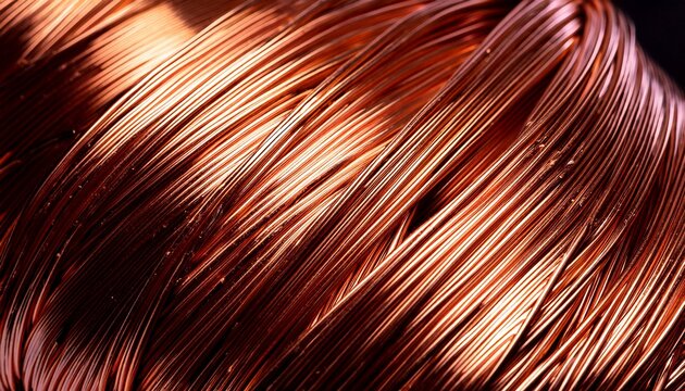 shining copper wire background