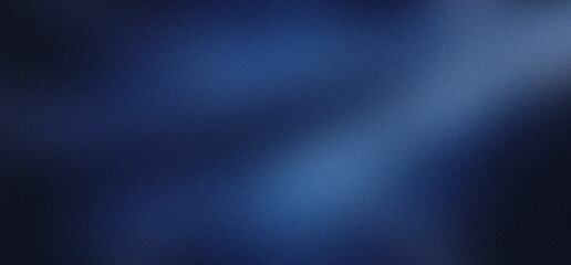 Fototapeta premium Abstract dark blue gradient background with soft light leaks and subtle blurred texture, creating a smooth and atmospheric visual effect.