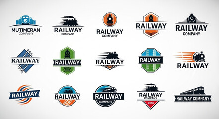 Collection of Railway Company Logos and Emblems. © Nabil