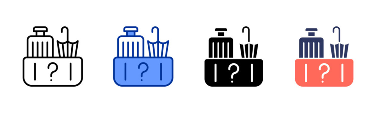 Lost And Found icon set multiple style collection