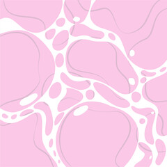 Modern abstract pink wave shapes design