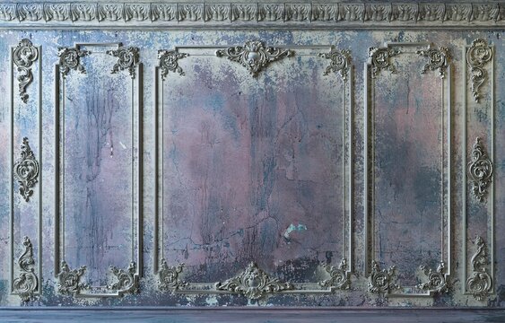 Extra large background arch abandoned cabinet wall