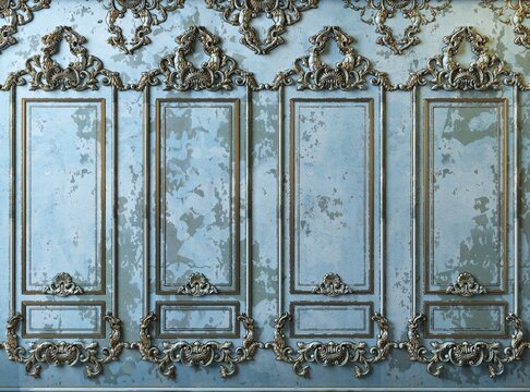 Extra large background arch abandoned cabinet wall
