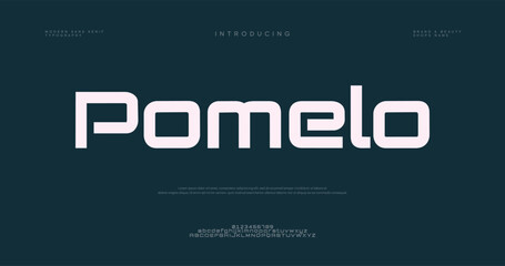 Fototapeta premium Pomelo Brand Logo Design Introduction
