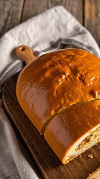 Pirog (gef&uuml;llter Hefekuchen)