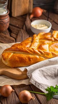 Pirog (gef&uuml;llter Hefekuchen)