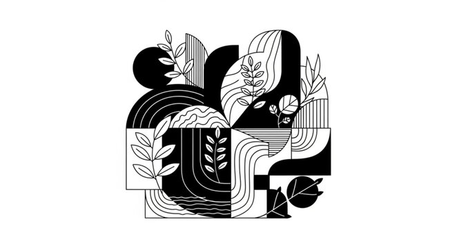 hand drawn vector illustration of an abstract background