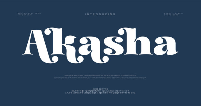 Introducing Akasha Typography Font Design