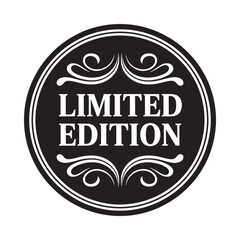 Black and white circular badge displaying the text limited edition